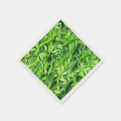 Lush Green Blätter Pattern - Natur botanisch Serviette (Ecke)