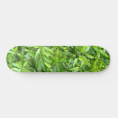 Lush Green Blätter Pattern - Natur botanisch Skateboard (Horizontal)
