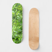 Lush Green Blätter Pattern - Natur botanisch Skateboard (Vorderseite)