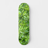 Lush Green Blätter Pattern - Natur botanisch Skateboard (Vorderseite)