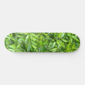Lush Green Blätter Pattern - Natur botanisch Skateboard (Horizontal)