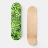 Lush Green Blätter Pattern - Natur botanisch Skateboard (Vorderseite)