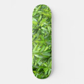 Lush Green Blätter Pattern - Natur botanisch Skateboard (Vorderseite)