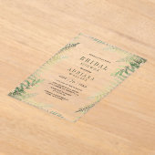 Lush Green Ferns Bridal Shower Acryleinladungen (Ablage )