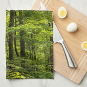 Lush Green Forest Acryllic Print Geschirrtuch (Viertel Falte)