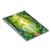 Lush Green Forest | Nature Landscape Watercolor Notizblock (Rechte Seite)