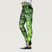 Lush Green Ivy Vine Blätter Fotografisch Leggings (Links)
