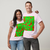 Lush Green Leaf Muster T-Shirt (Unisex)