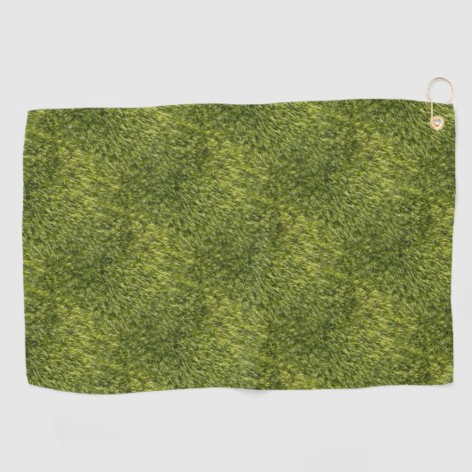 Lush Green Moss Golfhandtuch (Horizontal)