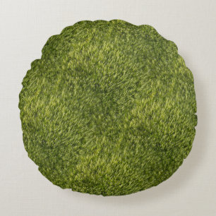 Lush Green Moss Rundes Kissen