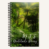 LUSH GREEN TROPICAL FERN FOREST GRATITUDE JOURNAL NOTIZBLOCK (Vorderseite)
