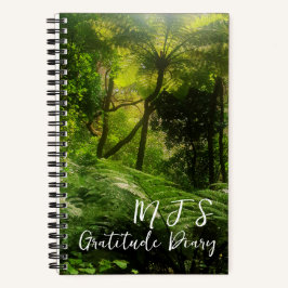 LUSH GREEN TROPICAL FERN FOREST GRATITUDE JOURNAL NOTIZBLOCK