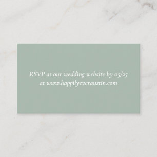 Lush Greenerity Wedding Website RSVP Card Begleitkarte