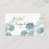 Lush Greenery and Eucalyptus Art Business Card Visitenkarte (Vorderseite)