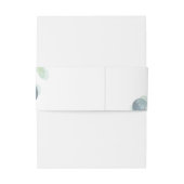 Lush Greenery Faded Eucalyptus Wedding Einladungsbanderole (Rückseitenbeispiel)