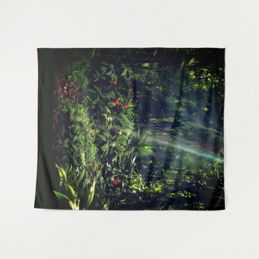 Lush Greenery Tapestry Wandteppich (Vorderseite (Horizontal))