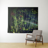 Lush Greenery Tapestry Wandteppich (Beispiel (Horizontal))