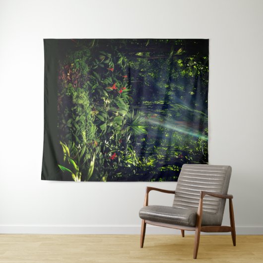Lush Greenery Tapestry Wandteppich (Beispiel (Horizontal))