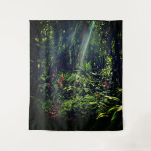 Lush Greenery Tapestry Wandteppich