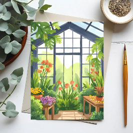 Lush Greenhouse | Botanischer Garten Postkarte