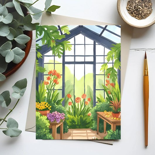 Lush Greenhouse | Botanischer Garten Postkarte