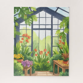 Lush Greenhouse | Floral Botanical Garden Puzzle