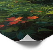 Lush Herz des Dunklen Waldes Poster (Ecke)