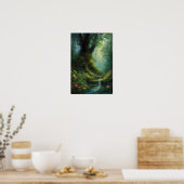 Lush Herz des Dunklen Waldes Poster (Küche)