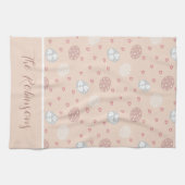 Lush Holiday Herz & Ei Custom Geschirrtuch (Horizontal)