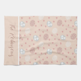 Lush Holiday Herz & Ei Custom Geschirrtuch