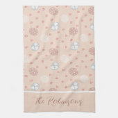 Lush Holiday Herz & Ei Custom Geschirrtuch (Vertikal)