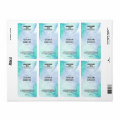 Lush Ink Blue Soy Wax Melt Labels (Vorne)