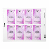 Lush Ink Lila Soy Wax Melt Labels (Vorne)