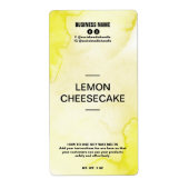 Lush Ink Yellow Soy Wachs Melt Labels (Vorne)