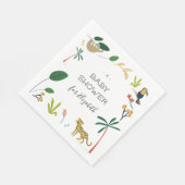 Lush Jungle Baby Dusche Serviette (Ecke)