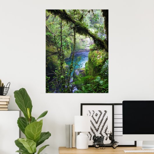 Lush Jungle River Poster (Heimbüro)