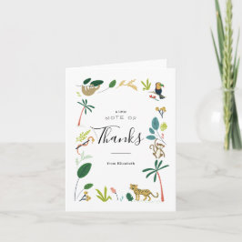 Lush Jungle Thank You Cards Dankeskarte