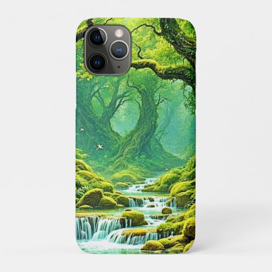 Lush Jungle Waterfall Bliss Case-Mate iPhone Hülle (Rückseite)