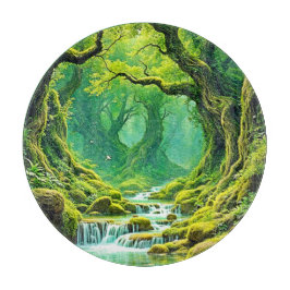 Lush Jungle Waterfall Bliss Schneidebrett