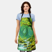 Lush Jungle Waterfall Bliss Schürze (Getragen)