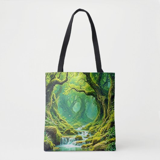 Lush Jungle Waterfall Bliss Tasche (Vorderseite)