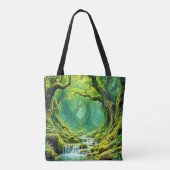 Lush Jungle Waterfall Bliss Tasche (Rückseite)