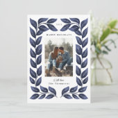 Lush Leafy Grenz Feiertagskarte (Stehend Vorderseite)