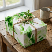Lush lebendiges Jungle Leaf Muster Geschenkpapier