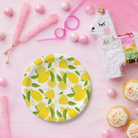 Lush Lemon Party Plate Pappteller (Party)