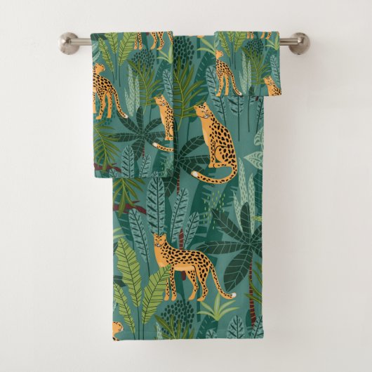 Lush Leopard Jungle Badhandtuch Set (Insitu)