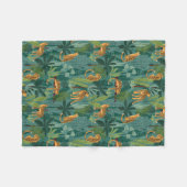 Lush Leopard Jungle Fleecedecke (Vorderseite (Horizontal))