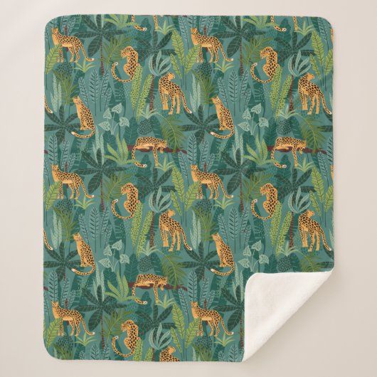 Lush Leopard Sherpadecke (Vorderseite)
