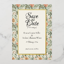 Lush Luxe, Tiger Lily & Mint, Save the Date Folieneinladung