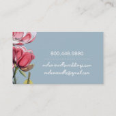 Lush Magnolias Hochzeitsplaner mit Whimsikart Visitenkarte (Rückseite)